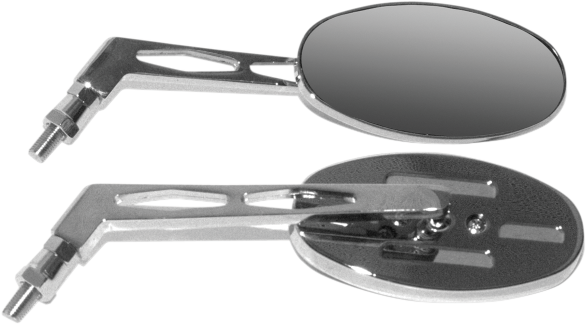 Oval Mirror - Billet - Long Stem – Ride Direct