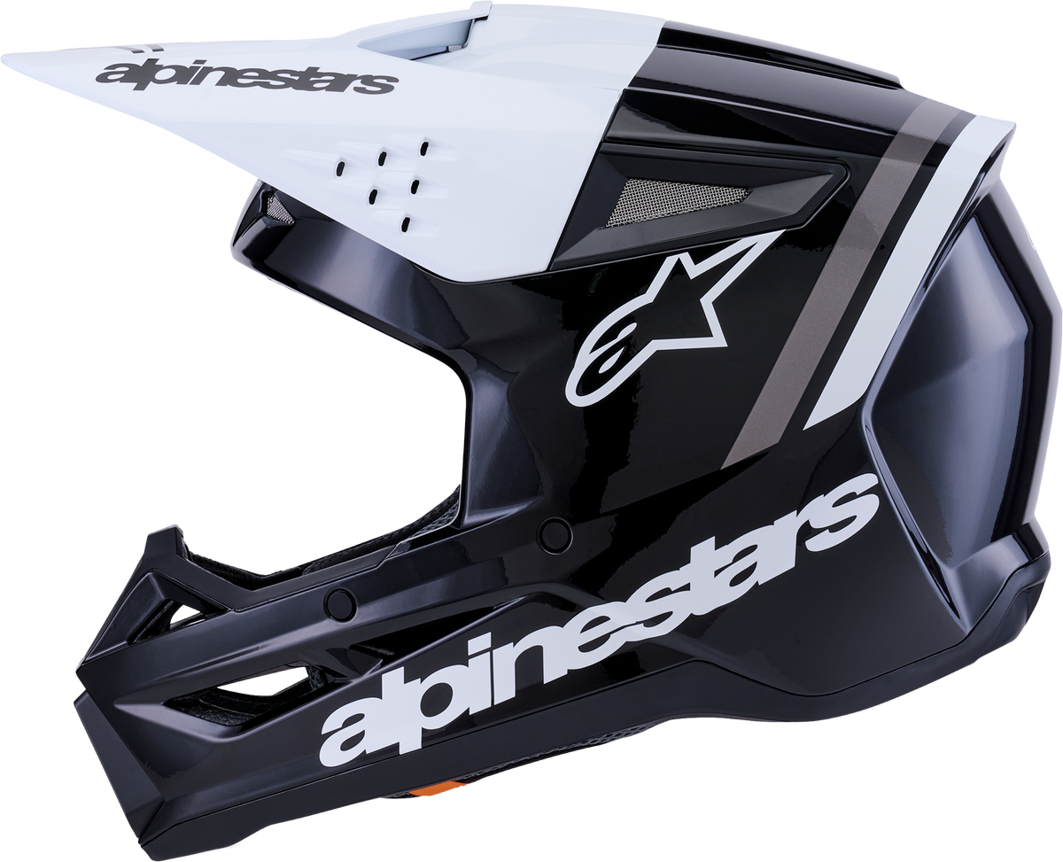 alpine star Sm3 Radium Helmet Blk/Wht/Gry Glossy Sm - 482-00181S